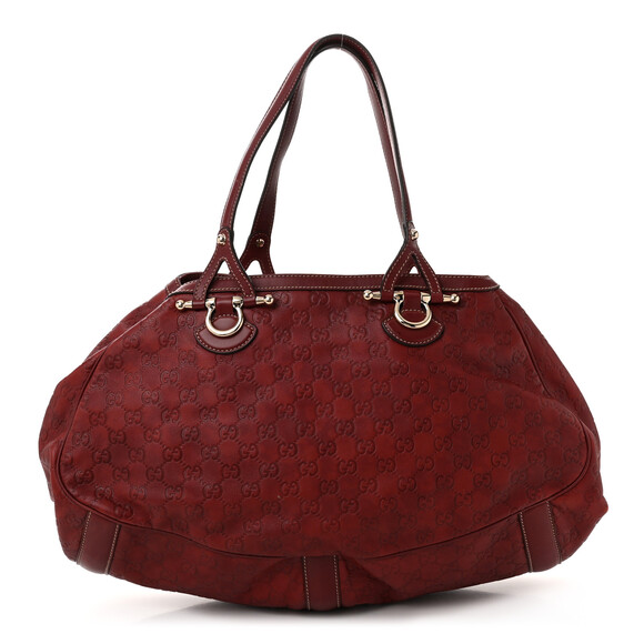 Gucci Guccissima Shoulder Bag Red #182431G75B - Picture 1 of 12